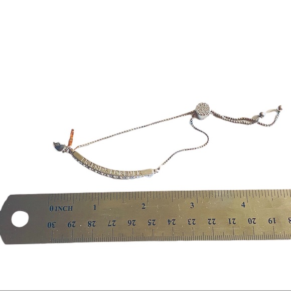 Signed IBB CN silver adjustable friends forever bracelet - Picture 3 of 3